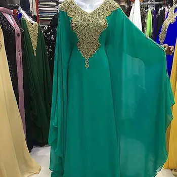 Женское Изысканное платье с длинным рукавом Дубай Марокканская работа по камню Дубайский кафтан Фараша Абая 56 Дюймов