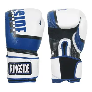 Боксерские перчатки, белые /синие, 14 унций. Форма для ушу, мужская форма для ушу