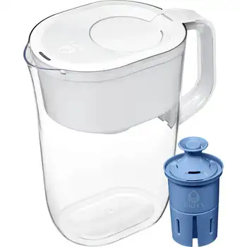 Кувшин с фильтром для воды на 10 чашек с 1 фильтром, Tahoe, Белый аквариумный фильтр, Фильтр для воды, Генератор водорода, Очиститель воды f