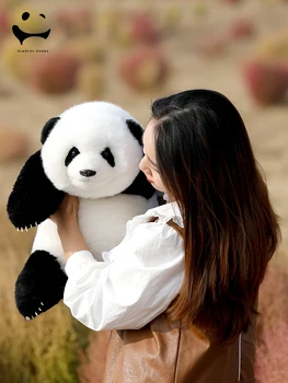Обивка Традиционная китайская Лампа Декор Новогоднее Оформление 2024 года Свадебные Принадлежности Панда из Овчины 5 Месяцев