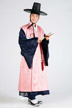 Мужская Традиционная корейская одежда Ханбок Качественная одежда, Подходящая для мужской высококачественной одежды