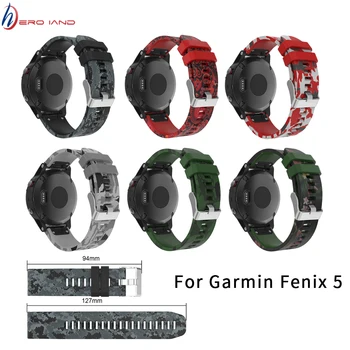 22 мм Ремешок для часов, быстроразъемный ремешок для наручных часов, ремешок для Garmin Fenix 5, Модный Спортивный силиконовый
