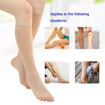 1 Пара медицинских Чулок из плоти, Эластичные носки для телят при варикозном расширении вен Для Женщин, облегчающие Венозное давление, Брюки, Носок для Похудения