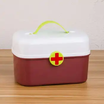 Коробка для таблеток Портативные Домашние Средние Аптечки Контейнер для Лекарств Organizador Детский Аварийный Детский Многослойный Милый Маленький