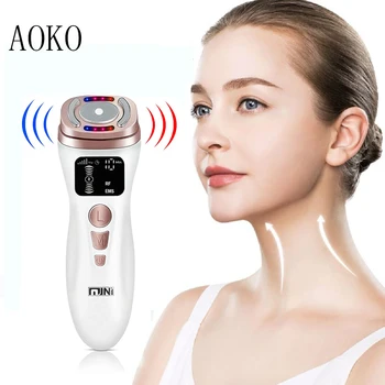 AOKO, новая мини-радиочастотная машина, микротоковый инструмент для красоты лица, укрепляющий уход за кожей, средство против морщин