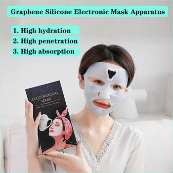 Электрическая массажная маска для лица EMS Magnet Pluse Косметический Массажер для лица Против морщин Увлажняющий крем для впитывания Лифтинг-Спа для кожи