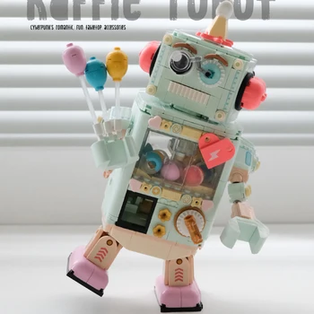 Креативная дополнительная машинка с когтями, модель робота-скрученного яйца, строительный блок, технология MOC, аниме, забавные игрушки для детей, подарки взрослым