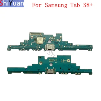 Разъем USB-порта Для зарядки, Плата Гибкого Кабеля Для Samsung Tab S8 + X800 X806, Запасные Части Для Зарядного Разъема