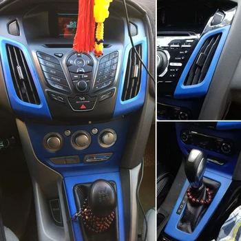 Автомобильный стайлинг 3D/5D из углеродного волокна, Центральная консоль, изменение цвета, литье, наклейки, наклейки для Ford Focus 2012-2018