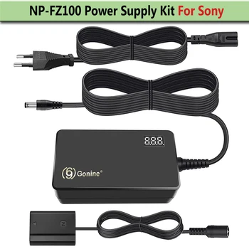 NP-FZ100 Адаптер питания переменного тока и соединитель постоянного тока Комплект фиктивных аккумуляторов для Sony Alpha A7 III A6600 A7C A1 FX3 A7R3 A7R IV A7S III A9 A9R A9S