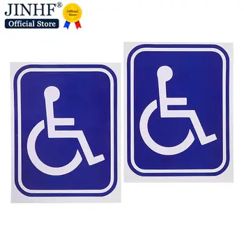 2 шт. Знак инвалида, Наклейка для парковки автомобиля с ограниченными физическими возможностями, ПВХ наклейка для автомобиля, Автоаксессуары