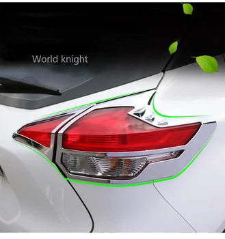 4 шт./компл. ABS Хромированная Крышка задних фонарей Автомобиля, Накладка на Задние фонари для Nissan Kicks 2017 2018 2019 2020 2021 Аксессуары