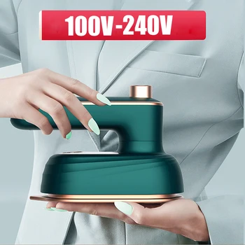 Ручной паровой утюг 100 В-240 В, Портативный электрический отпариватель для одежды, Гладильная машина с вращающейся керамической пластиной