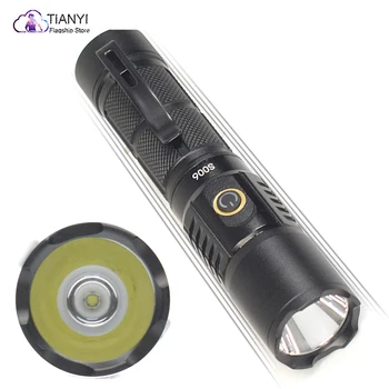 Мини-светильник из алюминиевого сплава с мощным светодиодным освещением, фонарик дальнего действия, USB перезаряжаемая лампа T20, шарик с фиксированным фокусом, многофункциональный