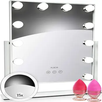 Туалетное зеркало для макияжа с подсветкой - Зеркало для макияжа с подсветкой и увеличением Зеркало для макияжа с подсветкой Led Mirror Magnifying Mirr