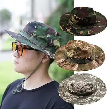 Универсальный дизайн, военное камуфляжное ведро, солнцезащитная кепка, Водонепроницаемые шляпы для кемпинга, Уличная рыбалка Z0Y9