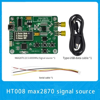 HT008 Источник сигнала MAX2870 STM32 23,5-6000 МГц Генератор сигналов Источник сигнала Точка поддержки/ режим прочный