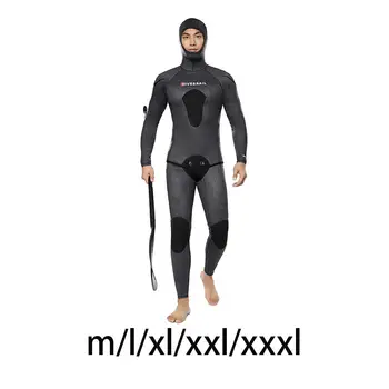 Мужской гидрокостюм из неопрена толщиной 3 мм с капюшоном и длинным рукавом, костюм для подводной охоты, костюм для подводного плавания на каноэ