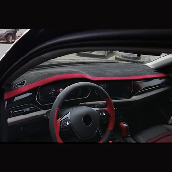 Крышка приборной панели автомобиля из алькантары для VW Passat 2019 2020 Автомобильные Аксессуары Наклейка на приборную панель для Volkswagen