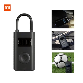 Электрический надувной насос Xiaomi, датчик давления в велосипедных шинах, цифровой электрический воздушный насос, умный портативный для мотоцикла, автомобиля, футбола