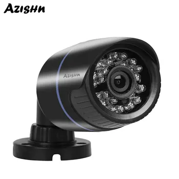 AZISHN AHD Камера Безопасности 720P 1080P HD 24шт ИК-светодиодов Ночного Видения Наружная Водонепроницаемая Пуля CCTV Камера для Видеонаблюдения